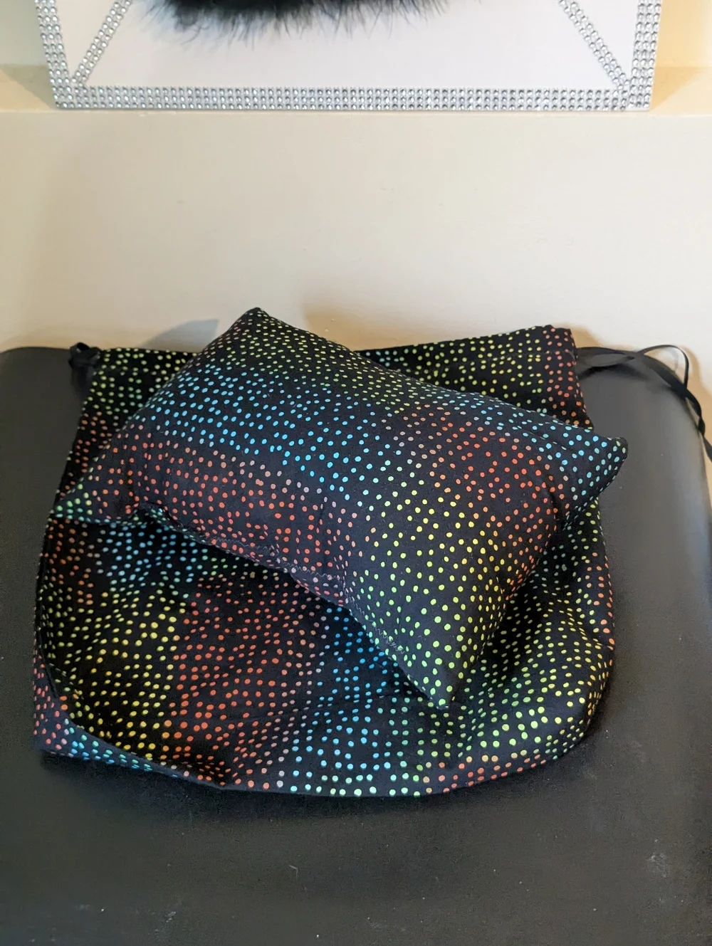 Matching Custom Handmade 1 Dust Bag & 1 Purse Pillow Combo Set Size Medium -